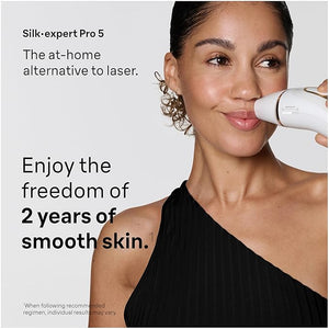 Braun Smart IPL, Silk¡¤Expert Pro 5: at Home Laser Hair Removal for Women and Men, Permanent Visible Hair Reduction in Hair Regrowth for Body &amp; Face, Wide Head and Two Precision Heads, IPL5347