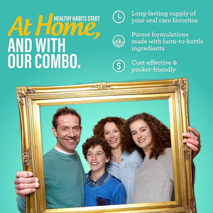 GuruNanda Family Complete Oral Care Set ? The Ultimate Routine with Oil Pulling, Toothbrush, Toothpaste, Tongue Scraper, Floss Picks, Mouthwash &amp; Whitening Strips