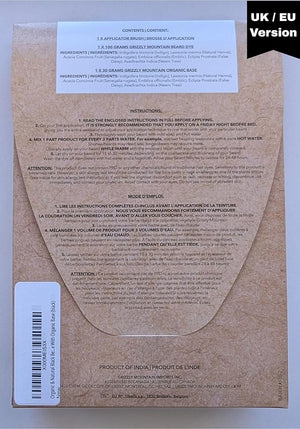 Grizzly Mountain Beard Dye - Organic &amp; Natural Black Beard Dye