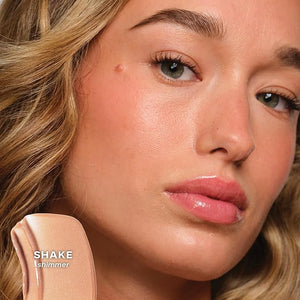 Saie Glossybounce - Hydrating Lip Gloss and Tinted Lip Oil Hybrid with Hyaluronic Acid &amp; Jojoba Oil for Non-Sticky, Ultra-Shiny, Plump &amp; Soft Lips - Everyday Makeup Essential - Shake (.17 oz)