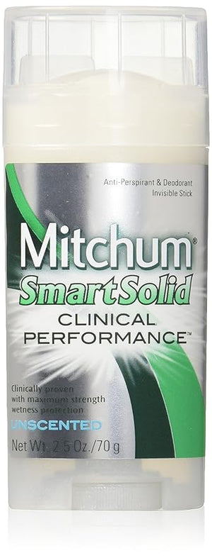 Mitchum Smart Solid Anti-Perspirant Deodorant Unscented 2.50 oz
