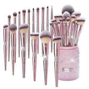 Bueart Design 16Pcs Makeup Brushes Set with Elegant Design Holder CasePremium Ultra Soft Professional Make up Brushes for FoundationBlushPowderHighlighterContourEyeshadow