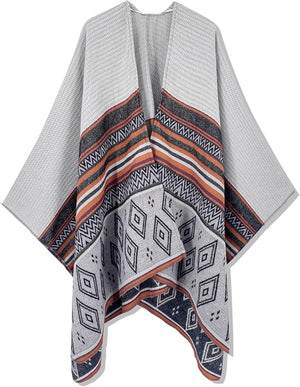 Moss Rose Women's Shawl Wrap Poncho Ruana Cape Open Front Cardigan Shawls for Fall Winter