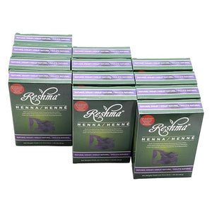 Reshma Beauty 30 Minute Henna Hair Color Infused with Organic Henna Lawsonia Inermis 100% Gray Coverage for Soft, Shiny Hair, Plant-Based Hair Dye?12.6 oz Pack of 12 (Violet)