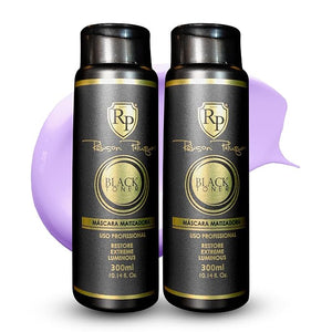 Robson Peluquero Black Love Volume Reducer Kit 1 Litre / 32.8 Fl Oz + Finishing Fluid 500ml 16.9 Fl Oz