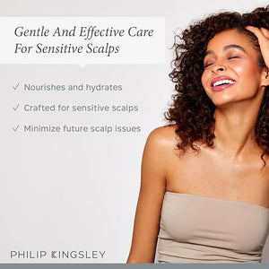 Philip Kingsley Scalp Care Discovery Collection - Includes No Scent No color Shampoo and Conditioner and Overnight Scalp Barrier Serum for Sensitive and Delicate Scalps
