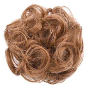 EARSHOT Hair Buns Hair Piece 1 Pack Synthetic Donut Bun Messy Bun Hair Slices Curly Wavy Headbands Women Bun Wig Synthetic Wig Hair Extensions Hair Accessories For Girls (Color : 27)