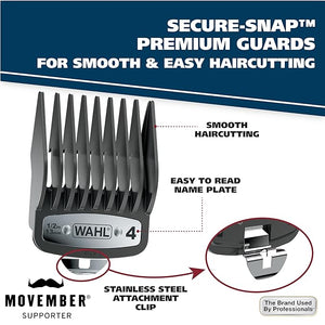 Wahl USA Elite Pro High-Performance Corded Home Haircut &amp Grooming Kit for Men ? Electric Hair Clipper ? Model 79602M