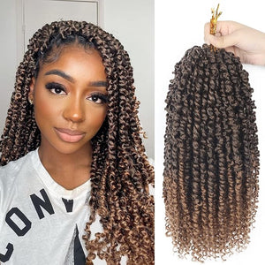 Passion Twist Hair Pre-twisted 14 Inch Passion Twist Crochet Hair 8 Packs Crochet Hair Passion Twists Passion Twists Hair Pre Looped Synthetic Passion Twist Crochet Braids for Women Girls and Kid T30