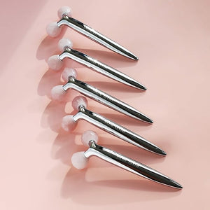 Skin Gym Rose Quartz Revi Beauty Facial Roller Massager for Wrinkles and Fine Lines Anti-Aging Face Lift Skin Care Beauty Tool