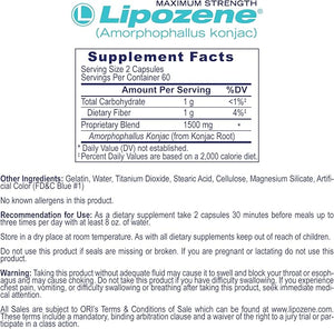 Lipozene Weight Loss Pills (2 Bottles with 120 Capsules in Total Mega Bottle Bundle)