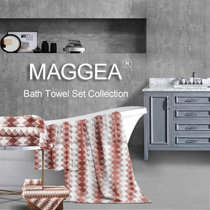 Bath Towel Set 4 Pack-35x70 TowelExtra Large Bath Sheet Ultra Soft Bathroom Towel Set Microfibers Bath TowelHighly Absorbent Quick Dry Oversized Towels Spa Hotel Luxury Shower TowelsBrown