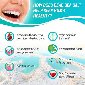 Masik Natural Toothpaste ? Whitening &amp Sensitive Teeth | Dead Sea Salt | Stain &amp Plaque Remover | Bleeding Gums &amp Canker Sore Care | Floride &amp SLS-Free | Non-Foaming | Made in Israel (