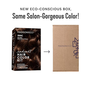 Madison Reed Radiant Hair Color Kit | 6NAC Medium Chocolate Brown with Copper-Auburn Undertones (Verona) for 100% Gray Hair Coverage | Dimensional Permanent Hair Dye | PPD &amp; Ammonia-Free | 1 Pack
