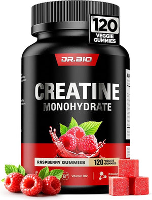 Instant Boost Creatine Monohydrate Gummies Complex Creatine with Real 5000mg Creatine L-Taurine B12 Mg &amp K Pre-Workout Creatine for Women &amp Men to Support Energy Muscle Recovery 0 Suga