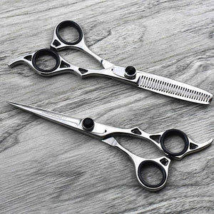 Professional Haircutting Scissors Kit ? 6.5 inch Razor Edge Barber Scissor Japanese Haircutting Scissors and Thinning Shears for Men Women &amp Kids Salon and Home Hair Cutting Set