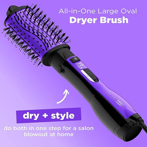 INFINITIPRO BY CONAIR The Knot Dr. All-in-One Oval Dryer Brush Hair Dryer &amp Volumizer Hot Air Brush
