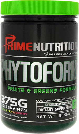 Phytoform | Fruits &amp Greens | Prime Nutrition | 375g | 30 Servings (Kiwi-Strawberry)