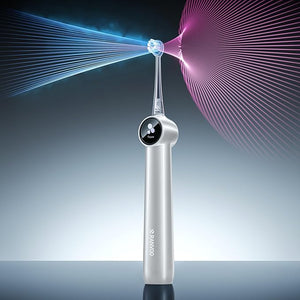 RANVOO AirJet II [Upgraded Jet Clean] Sonic Electric Toothbrush 100% Plaque Removal White for Adult Protect Gum Orthodontic Teeth Clean Rechargeable Gift with 3 Pro Brush Heads Ivory White