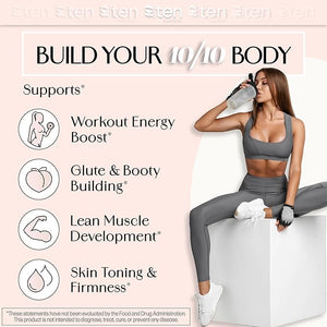 New - Creatine + Collagen for Women ? Supports Lean Muscle Growth &amp Development Booty Gain Energy &amp Recovery ? 5g Creatine Monohydrate Plus 5000mg Collagen Peptides Combo ? Unflavored 30 Se