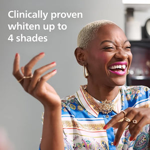 Philips Sonicare Teeth Whitening Kit Clinically Proven to Whiten up to 4 Shades Low Tooth Sensitivity 9 Treatments 2 Customizable Mouth Trays Teeth Whitening at Home DIS132/63