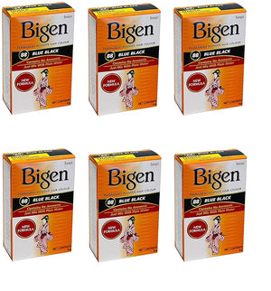 Bigen Powder Hair Color #88 Blue Black (6 Pack)