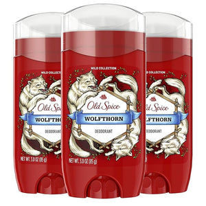 Old Spice Deodorant for Men Wolfthorn Scent Wild Collection 3 oz (Pack of 3)