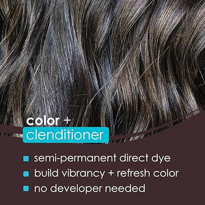 Keracolor Color + Clenditioner 3-in-1 Color-Depositing Conditioner Gentle Cleansing Conditioner Infusing Semi-Permanent Hair Color 9 Shades 33.8 Fl Oz