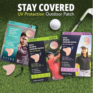 Sun Patch Under Eye UV Protection for Golf Hiking Driving Outdoor Sports | Cooling Sunblock Patches Scar &amp Sun Damage Protection (#3 24PCS (4PK))