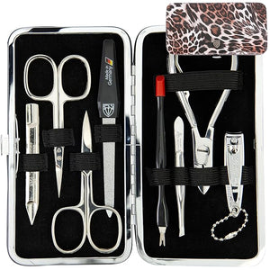 3 Swords Germany - brand quality 7 piece manicure pedicure grooming kit set for professional finger &amp toe nail care scissors clipper fashion leather case in gift box Made by 3 Swords Germany (631
