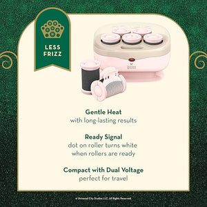 Wicked Glinda Hot Roller Set by Conair - Hot Rollers for Long Medium and All Hair - Hair Curler - Hair Roller Clips Included - 1 1/2-inch Rollers