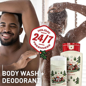 Old Spice Aluminum Free Deodorant for Men Holidudes Limited Edition 24/7 Holiday Freshness Odor Protection Stocking Stuffer Lumbersnack with Fresh Pine Scent 3.0 oz (Pack of 3)