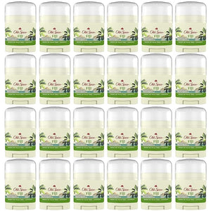 Old Spice Dry Feel Antiperspirant Deodorant for Men 24/7 Sweat &amp Odor Protection Gentle on Skin with Skin Conditioners Fiji with Palm Tree + Coconut Scent Travel Size 0.5 oz (Pack of 24)
