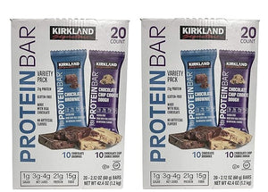 Kirkland Signature Protein bar Energy Variety Pack (Family Bundle)