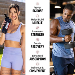 Force Factor Creatine Monohydrate Gummies 5g Dose for Men &amp Women to Support Muscle Strength Recovery Cognitive Health &amp Memory Watermelon 150 Gummies