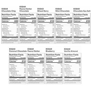 RXBAR Protein Bars 12g Protein Gluten Free Snacks Variety Pack (28 Bars)