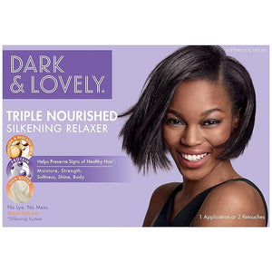 Dark and Lovely Healthy-Gloss 5 No-Lye Relaxer Kit Super 1 ea (Pack of 3)