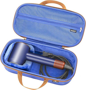 RAIACE Hard Storage Case Compatible with dyson Hair Dryer Travel Carrying Bag. (for sale is case only). -Blue