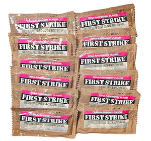 First Strike Energy Bar Full Size [2.3oz] - Authentic Long-Life USGI MRE Ration Nutrition Bars. Many Flavors and Packs to choose from Recent Production dates (12 CranRaspberry)