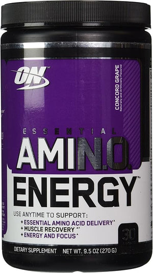 Optimum Nutrition Essential Amino Energy Concord Grape - 30 Servings 9.5 oz