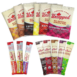 UnTapped Sample Pack - 14 Individually Wrapped Packets | Includes All-Natural Maple Syrup Vegan Stroopwafels &amp Hydration Mixes | Assorted Pack for Sustained Energy &amp Recovery | USDA Organic C