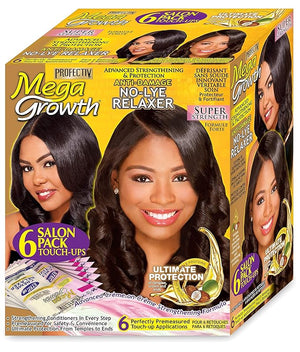 3packs - NEW IMPROVED- MEGA GROWTH NO-LYE RELAXER- Anti damage- SUPER STRENGTH- Advanced Strengthening and Protection by Profectiv