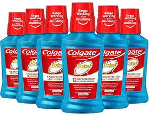 Colgate Total Advanced Pro-Shield Mouthwash Peppermint 8.4 Fluid Ounce (Pack of 6)