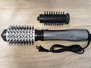 SunshineFace Hair Curling Irons 3-in-1 Electric Curling Tongs Hair Dryer Brush Set Rotating Hair Styler for Volumizing Drying Smooth