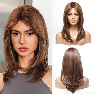 HAIRCUBE Layered Wigs for Women Synthetic Wig