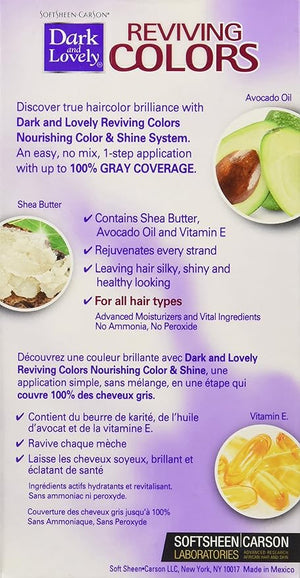 SoftSheen-Carson Dark and Lovely Reviving Colors Nourishing Color &amp Shine Natural Black 395