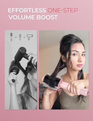 TYMO 2.0 Hair Dryer Brush Volumizer - Fast Drying Blow Dryer Brush and Smoothing Comb in One for Quick Easy Salon Blowout Hot Air Styler Heated Round Brush Compact &amp Lightweight for Travel 2.5¡±