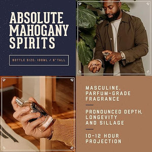 18.21 Man Made Men¡¯s Cologne 3.4 fl. oz - Long-Lasting Eau de Parfum for Men Bold Scent with Rich Undertones and Masculine Aromatics in Sweet Tobacco Spiced Vanilla Noble Oud &amp Absolute Mahoga
