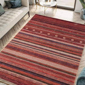 Keen Home Design 10x14 Rug - Machine Washable Area Rug with Non-Slip Backing Ideal for Living Room Dining Room Bedroom - Vintage Easy Clean Durable Low Pile Rug - (9'7 x 14')