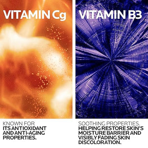 La Roche-Posay Vitamin C Brightening Face Wash Gentle Foaming Facial Cleanser with Vitamin Cg and Vitamin B3 to Brighten and Even Skin Tone Vitamin C Face Wash that Cleanses Dirt &amp Makeup 200ml